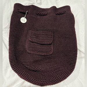 The Sak crochet backpack.